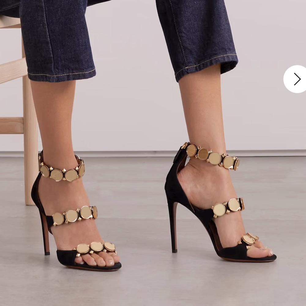 ALAIA La bombe reflective sandal size 39